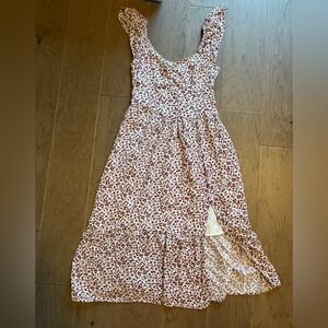 Hollister While Floral Midi Dress